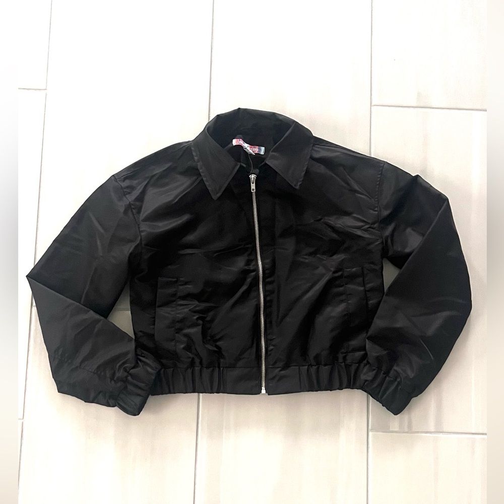 NWT Urban Outfitters Black Cropped Jacket XS